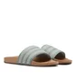 adidas Adilette (Silber / Mint / Braun)