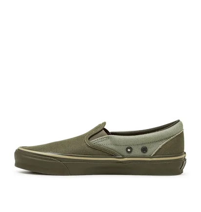 Vans Vault x Nigel Cabourn UA OG Classic Slip-On LX (Oliv)