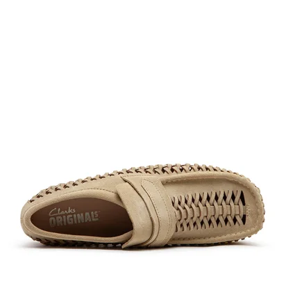 Clarks Originals Wallabee Loafer Weave (Beige)