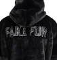 FR2 Fake Rabbit Fur Jacket (Schwarz)