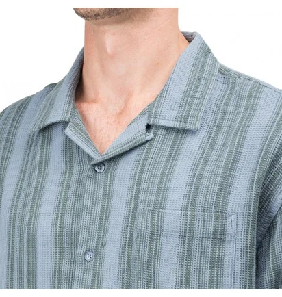 Stüssy Waffle Stripe Shirt (Blau)