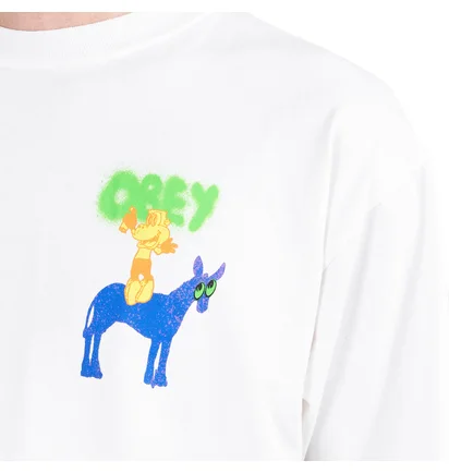 Obey Donkey T-Shirt (Weiß)