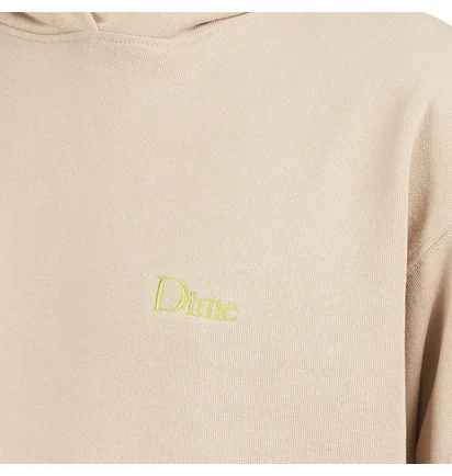 Dime Classic Small Logo Hoodie (Beige)