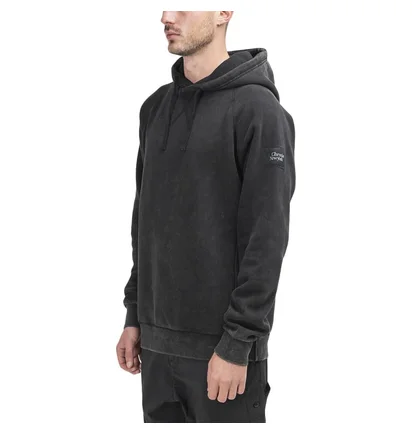 Chrystie NYC Acid Wash Hoodie (Schwarz)