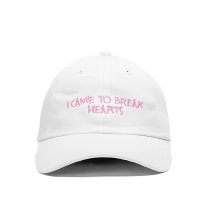 NASASEASONS Cap 'I Came To Break Hearts' (White / Rosa)