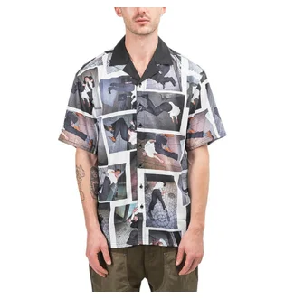Pleasures High Fashion Button Down Shirt (Multi)