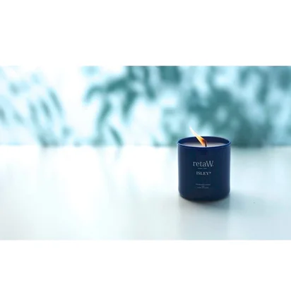 retaW Fragrance Candle 'Isley' (Blau)