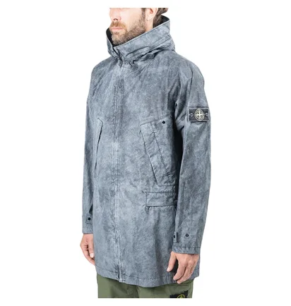 Stone Island Membrana 3L Dust Color Finish Jacket (Schwarz)