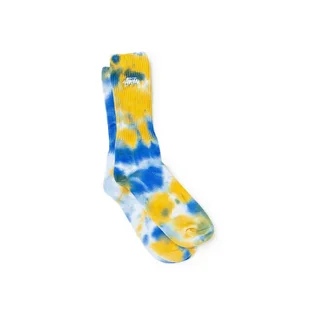 Stüssy Earth DYE Crew Socks (Blau / Gelb)