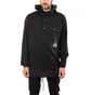 Y-3 Sashiko Layered Hoodie (Schwarz)