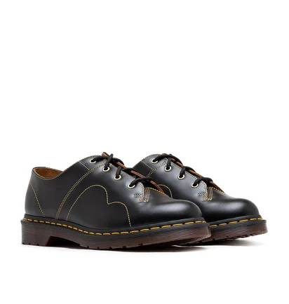 Dr. Martens Church Shoe Vintage Smooth (Schwarz / Gelb)