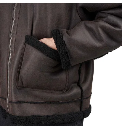 Rassvet Faux Shearling Coat (Braun)