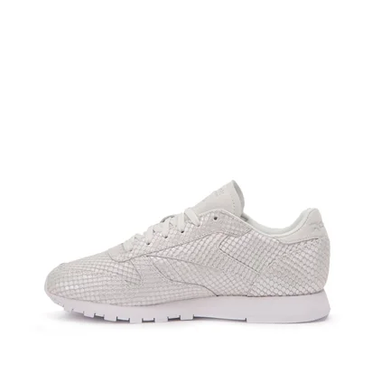 Reebok Classic Leather Textural W (Silbergrau / Weiß)