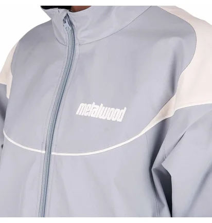 metalwood Paneled Track Jacket (Blau)