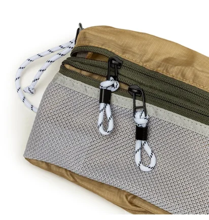 Taikan Sacoche Small Bag (Beige / Olive / Weiß)