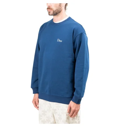 Dime Classic Small Logo Crewneck (Blau)