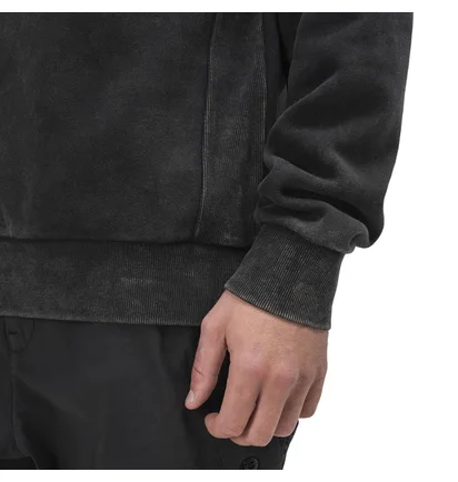 Chrystie NYC Acid Wash Crewneck (Schwarz)