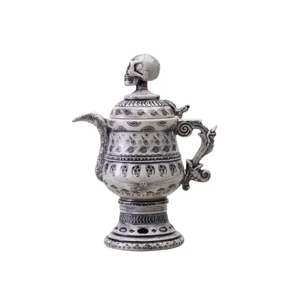 Neighborhood Ceramic Incense Chamber (Weiß / Schwarz)
