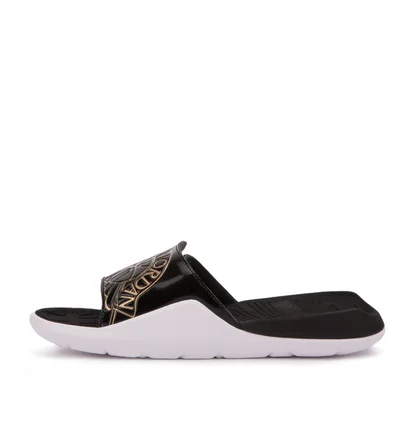 Nike Air Jordan Hydro 7 Slide (Schwarz / Gold / Weiß)