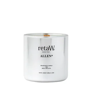 retaW Fragrance Candle 'Allen' (Metallic Silver)
