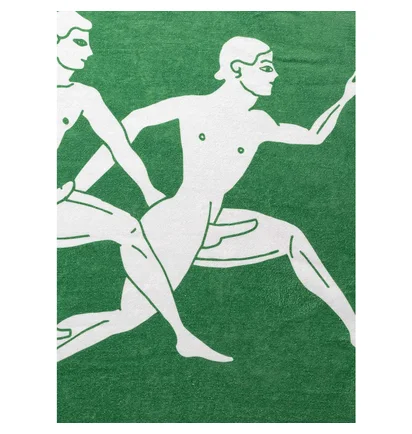 Carne Bollente Running For Love Towel (Grün / Weiß)