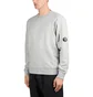C.P. Company Diagonal Raised Fleece Crew Neck Lens Sweatshirt (Grau)