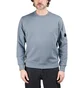 C.P. Company Diagonal Raised Fleece Crewneck Lens Sweatshirt (Blau)