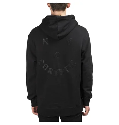 Chrystie NYC Smile Logo Hoodie (Schwarz)