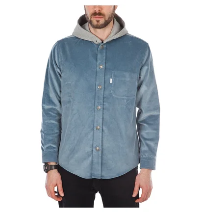 Aimé Leon Dore Corduroy Hoodie (Blau / Grau)