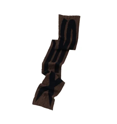 Carne Bollente What Else Scarf (Braun / Schwarz)