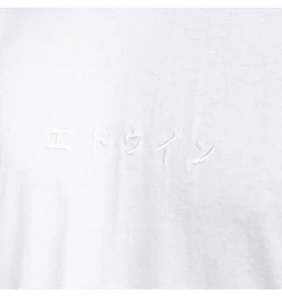 Edwin Katakana Embroidery T-Shirt (Weiß)