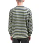Stüssy Striped Polar Fleece Crewneck (Olive / Navy)