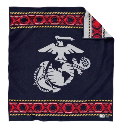 Pendleton The Few, The Proud Blanket (Navy)