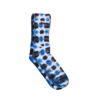 Stüssy Batik Dye Crew Socks (Blau / Schwarz)