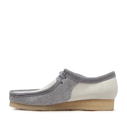 Clarks Wallabee (Grau / Creme)