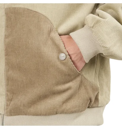 Dime Corduroy Hooded Jacket (Beige)