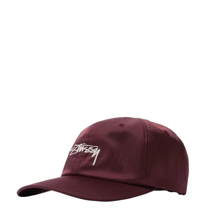 Stüssy Lined Nylon Low Pro Cap (Bordeaux)