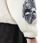 Stüssy Mask Jacquard Sherpa Jacket (Weiß / Schwarz)