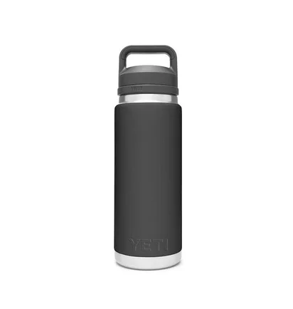 Yeti Rambler 26oz (769ml) Flasche mit Chug Cap (Schwarz)