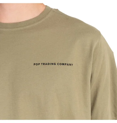 Pop Trading Company Logo T-Shirt (Oliv)