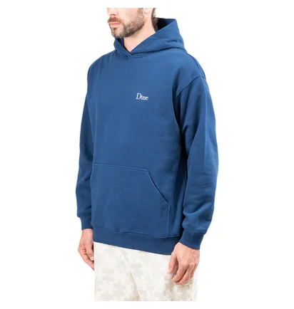 Dime Classic Small Logo Hoodie (Blau)