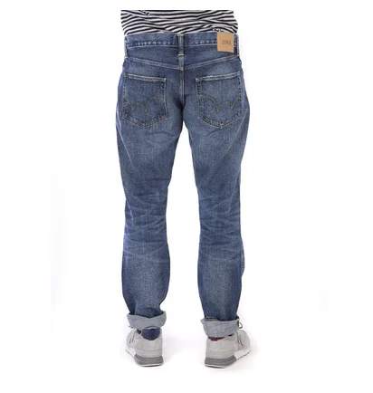 Edwin ED-55 Red Listed Selvage Denim Blue Contrast Clean Wash (Blau)