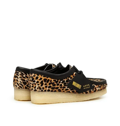 Clarks Originals Wallabee W 'Leopard Print' (Schwarz / Beige)