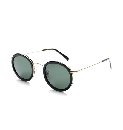 Han Kjobenhavn Drum Sunglasses (Schwarz / Gold)