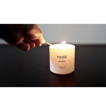 retaW Fragrance Candle 'Allen' (Weiß)
