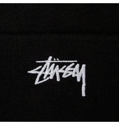 Stüssy Stock Cuff Beanie (Schwarz)